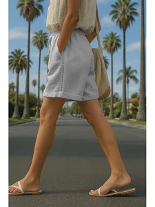 damen-kunstbaumwollleinen-chinos-shorts-hellgrau-7