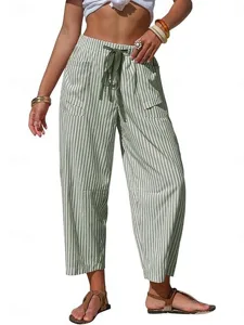 damen-kunstbaumwollleinen-hose-freizeith-grun-9