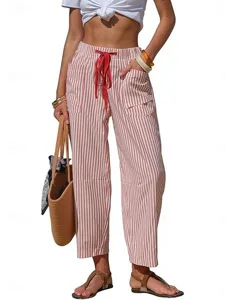 damen-kunstbaumwollleinen-hose-freizeith-rosa-4