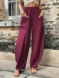 damen-kunstbaumwollleinen-hose-freizeith-rote-6