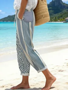 damen-kunstbaumwollleinen-hosen-hose-all-blau-5