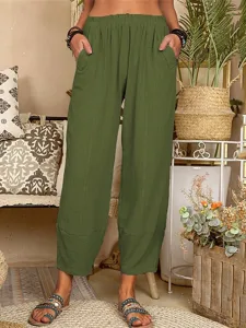 damen-kunstbaumwollleinen-hosen-hose-lei-armeegrun-12