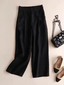 damen-kunstbaumwollleinen-hosen-hose-mod-schwarz-8