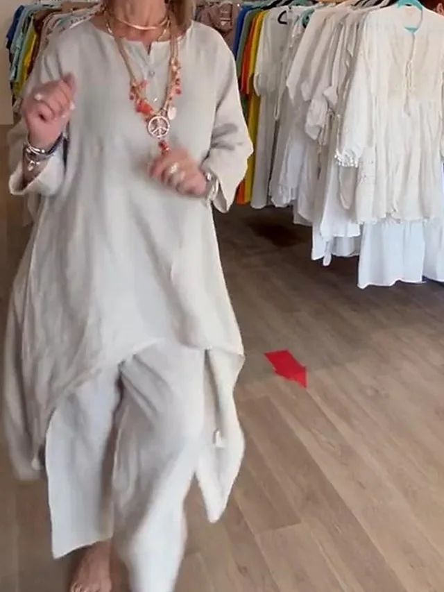 damen-kunstbaumwollleinen-mode-streetwea-hellgrau-3