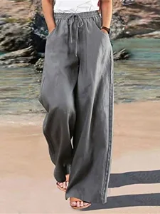 damen-kunstbaumwollleinen-palazzo-hose-m-grau-17