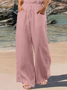 damen-kunstbaumwollleinen-palazzo-hose-m-rosa-11