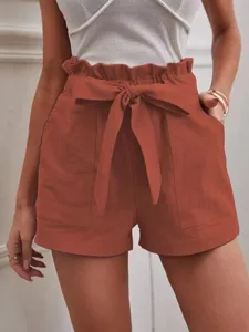 damen-kunstbaumwollleinen-shorts-mode-ku-rote-5