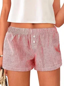 damen-kunstbaumwollleinen-shorts-sommers-rote-9