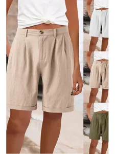 damen-kunstbaumwollleinen-shorts-stoffho-default-1