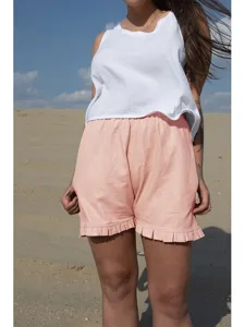 damen-kunstbaumwollleinen-shorts-stoffho-rosa-19