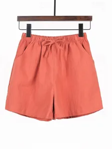 damen-kunstbaumwollleinen-shorts-stoffho-rost-18