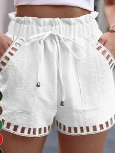 damen-kunstbaumwollleinen-shorts-stoffho-wei-1