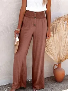 damen-kunstbaumwollleinen-stoffhosen-mod-dunkelrot-7