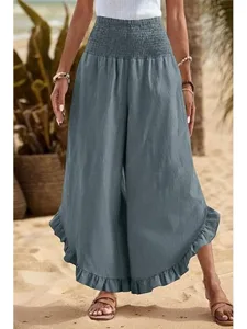 damen-kunstbaumwollleinen-stoffhosen-mod-grau-9