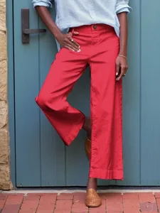 damen-kunstbaumwollleinen-stoffhosen-mod-magenta-11