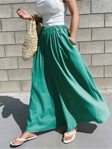 damen-kunstbaumwollleinen-stoffhosen-mod-waldgrun-13