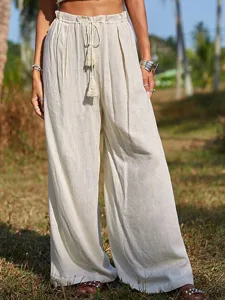 damen-kunstbaumwollleinen-stoffhosen-str-beige-1