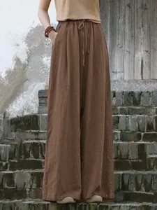 damen-kunstbaumwollleinen-stoffhosen-str-dunkelbraun-7