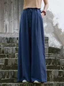 damen-kunstbaumwollleinen-stoffhosen-str-dunkelmarine-5