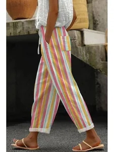 damen-kunstbaumwollleinen-stoffhosen-str-gelb-7