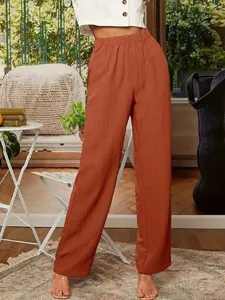 damen-kunstbaumwollleinen-stoffhosen-str-orange-10