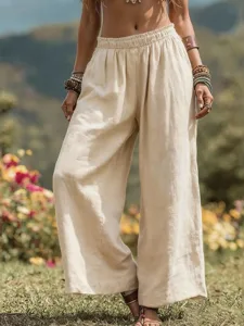 damen-kunstbaumwollleinen-weites-bein-ho-aprikose-6