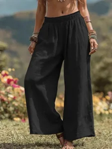 damen-kunstbaumwollleinen-weites-bein-ho-schwarz-5