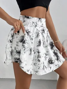 damen-kurzrock-culottes-slim-mode-lassig-wei-1