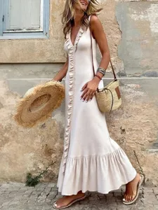 damen-langes-kleid-maxikleid-baumwoll-mi-aprikose-1