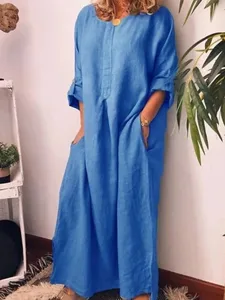 damen-langes-kleid-maxikleid-baumwoll-mi-blau-4