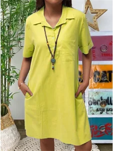 damen-langes-kleid-maxikleid-baumwoll-mi-gelb-8