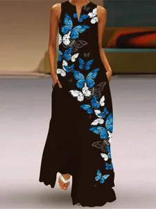 damen-langes-kleid-maxikleid-blumenkleid-schwarz-5