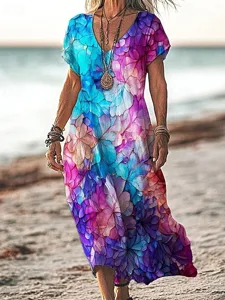 damen-langes-kleid-maxikleid-freizeitkle-dunkelviolett-4