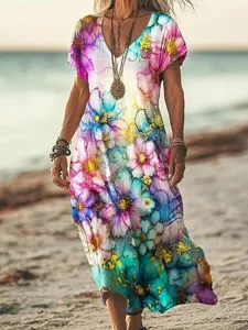 damen-langes-kleid-maxikleid-freizeitkle-purpur-2