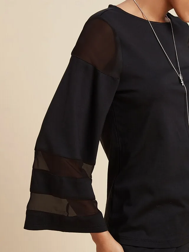 damen-lassiger-stil-chiffon-modal-einfar-default-3