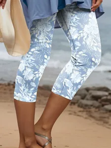 damen-leggings-capri-hosen-hohe-elastizi-blau-11