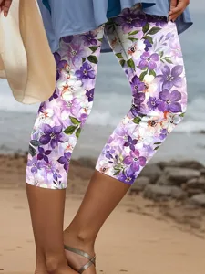 damen-leggings-capri-hosen-hohe-elastizi-purpur-17