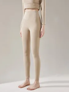 damen-leggings-mode-basic-lassig-volle-l-beige-8