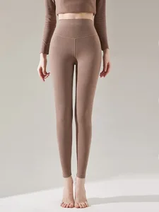 damen-leggings-mode-basic-lassig-volle-l-kaffee-6