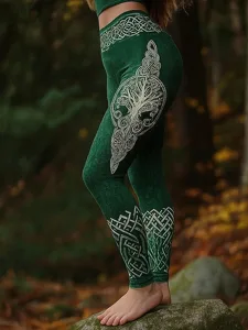 damen-leggings-urlaub-vintage-ethno-stil-grun-3