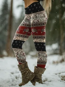 damen-leggings-urlaub-vintage-ethno-stil-khaki-5