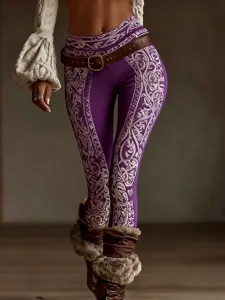 damen-leggings-urlaub-vintage-ethno-stil-purpur-4