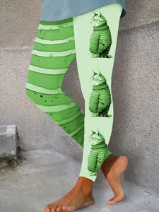 damen-leggings-urlaub-vintage-mode-volle-grun-3