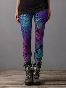 damen-leggings-urlaub-vintage-mode-volle-violett-1