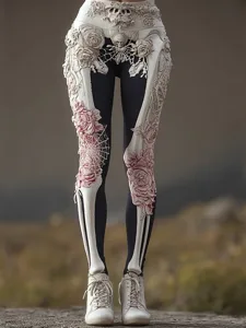 damen-leggings-urlaub-vintage-mode-volle-wei-rosa-5