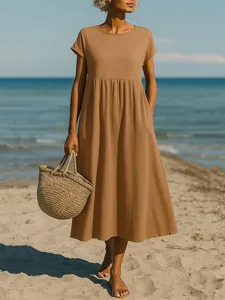 damen-leinenahnliches-faux-baumwoll-lein-braun-4