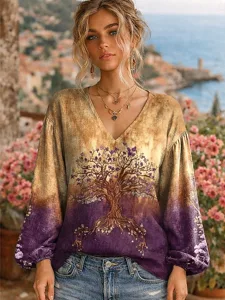 damen-leinenahnliches-faux-baumwoll-lein-violett-9