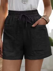 damen-leinenmischung-chinos-shorts-urlau-schwarz-5