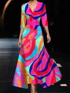damen-maxi-kleid-korsett-kleid-a-linien-regenbogen-3