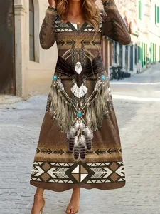 damen-maxi-kleid-t-shirt-kleid-tee-kleid-dunkelbraun-35